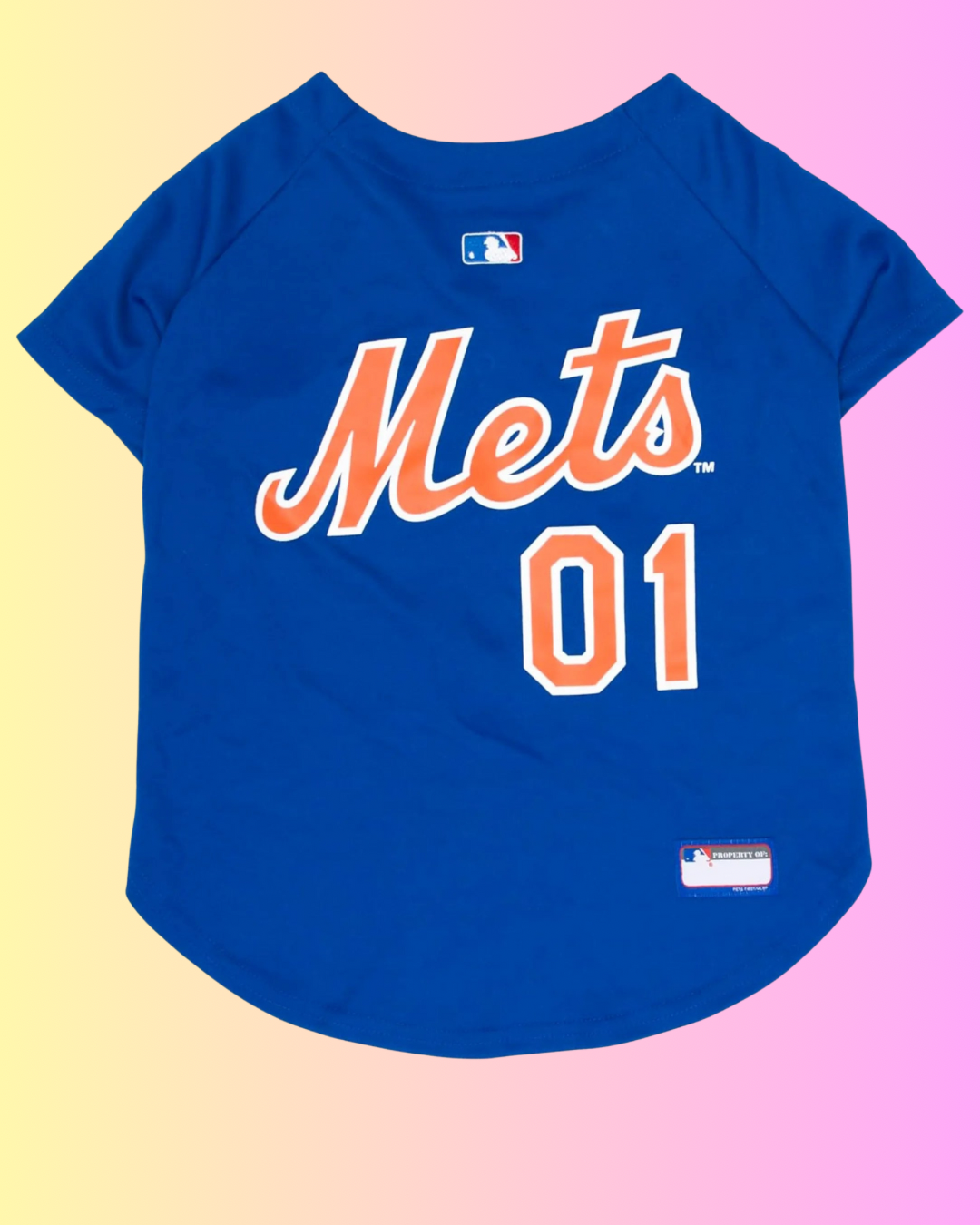 Dog sports jersey – blue Mets style jersey for dogs