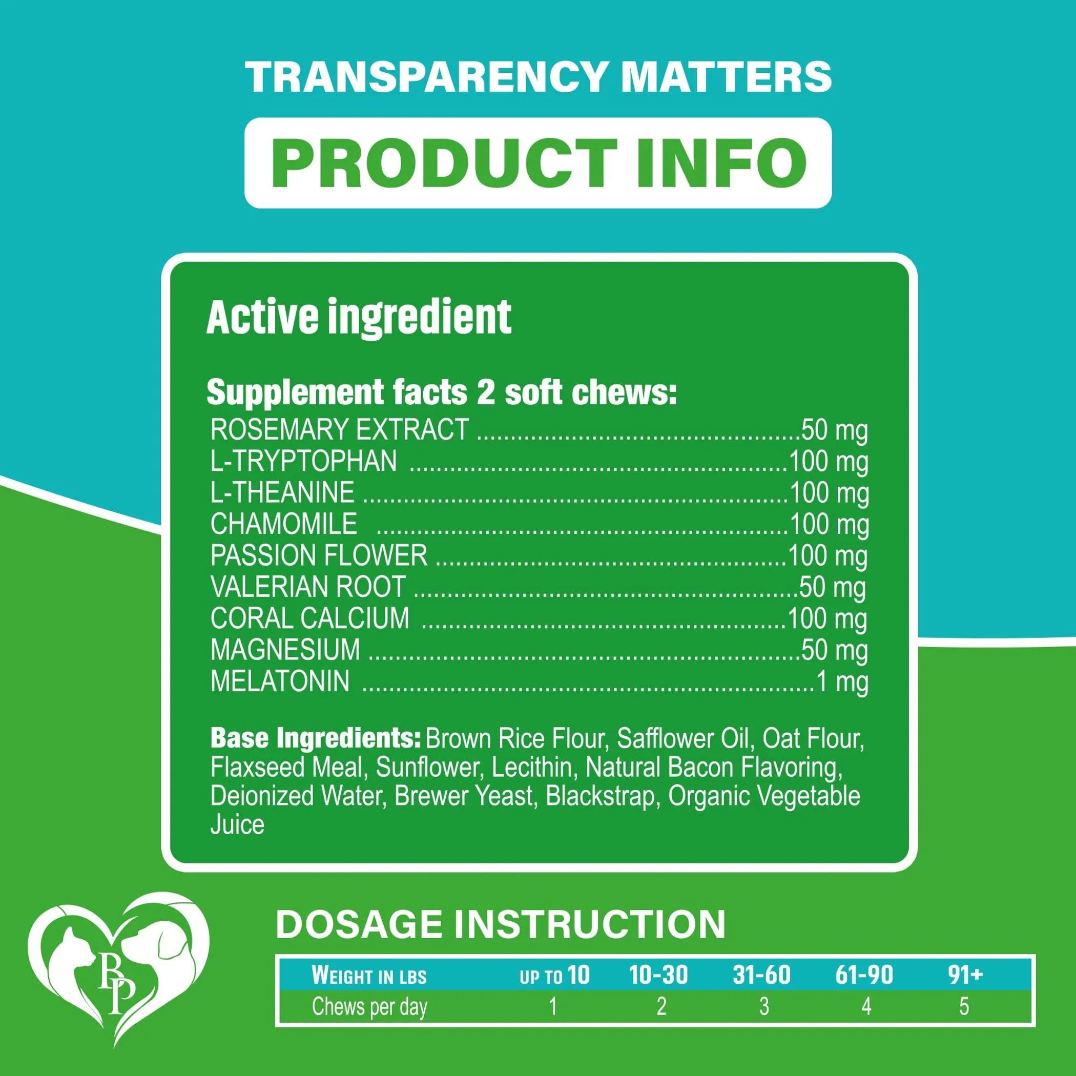 Hemp Calming Chews for Dogs & Puppy