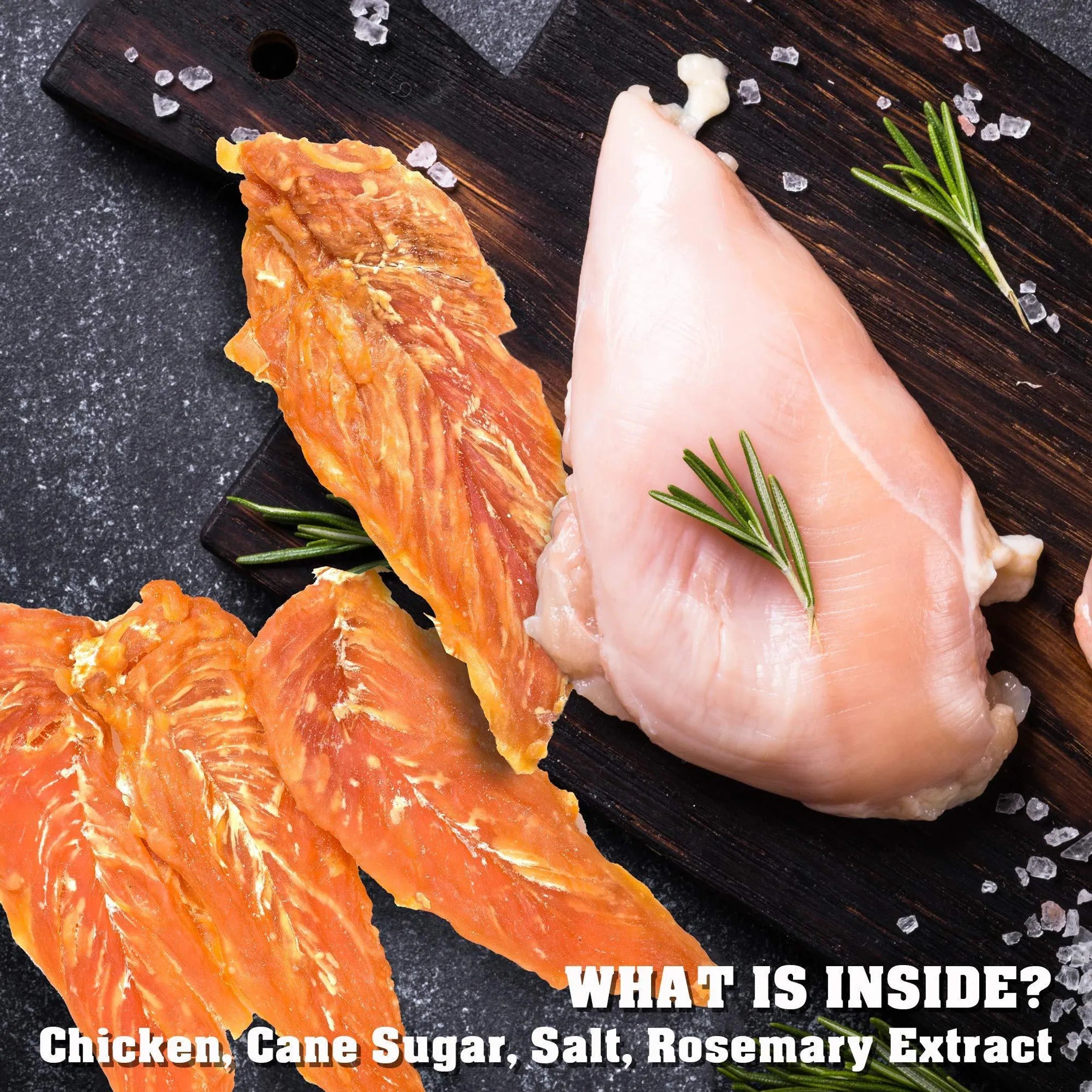 Chicken Jerky Dog Treats 1.5 Lb Human Grade Pet Snacks & Grain Free Organic Meat All Natural High Protein Dried Strips Best Chews for Training Small