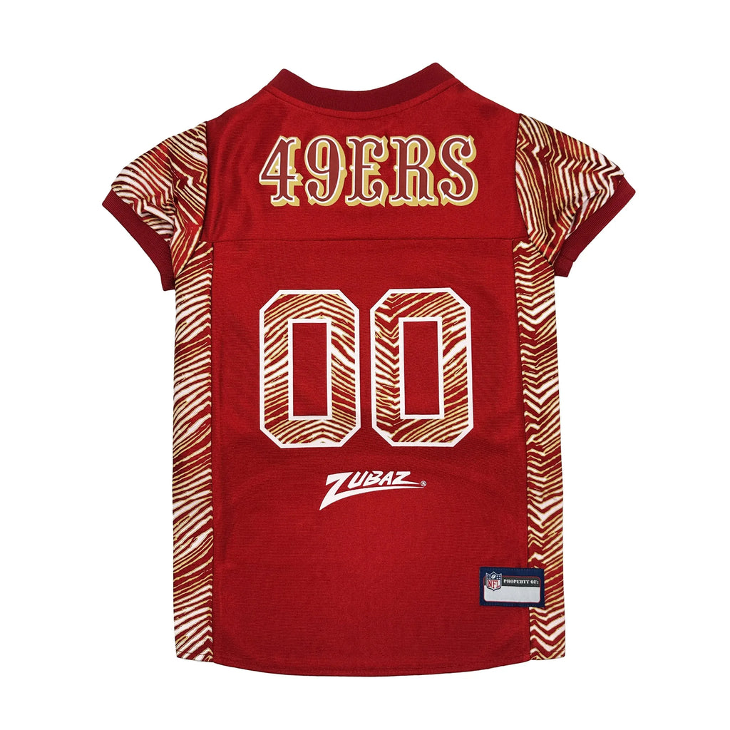 San Francisco 49ers Zubaz Pet Jersey