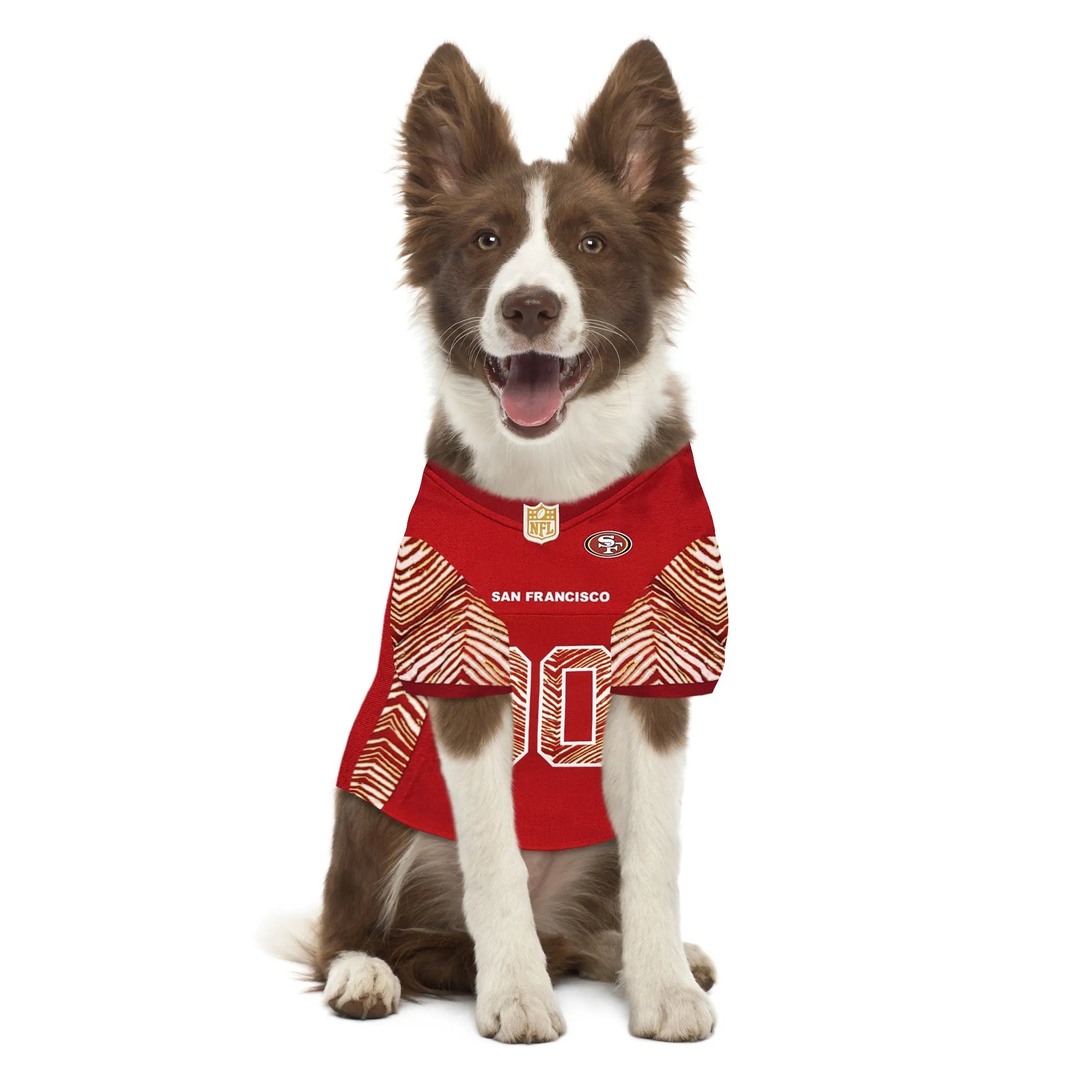 San Francisco 49ers Zubaz Pet Jersey