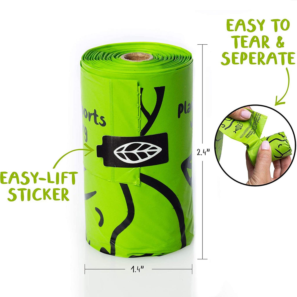 Sacchetti per escrementi di cane - Compostabili, 120 pezzi