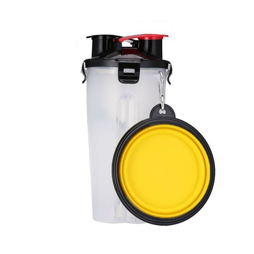 Borraccia per cani 2 in 1 con ciotole 