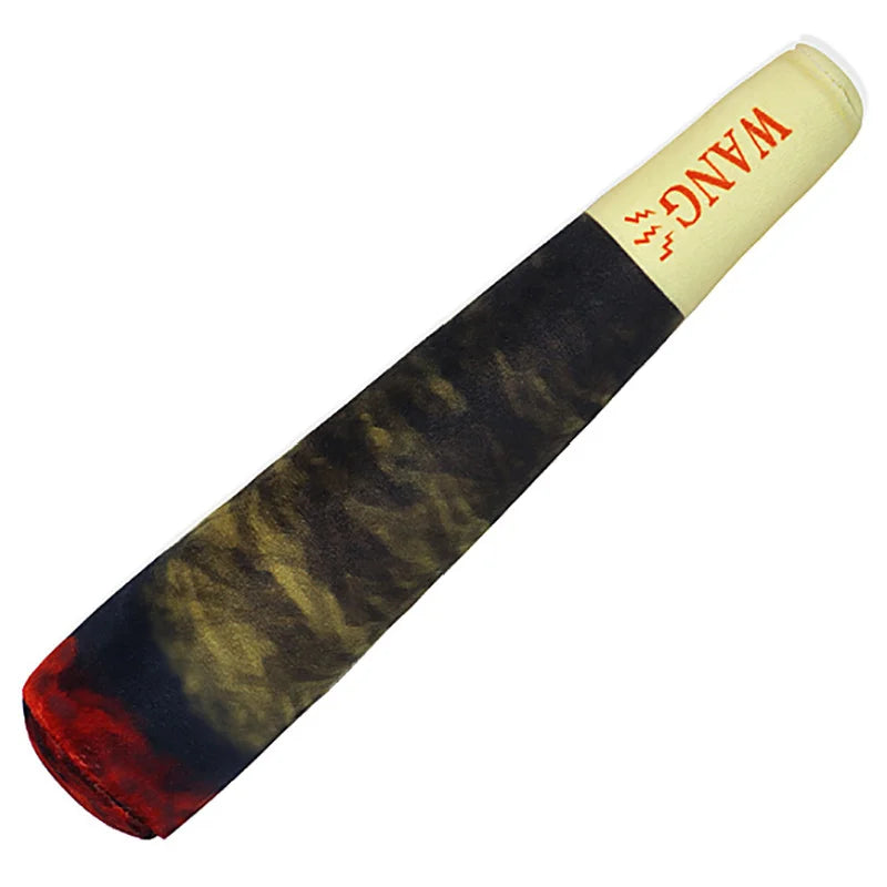 Interactive Dog Sound Toy Green Simulation Cigar Plush Pet Toy for