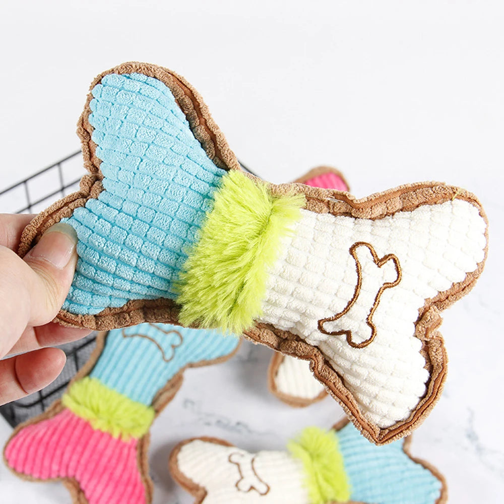 1 pezzo di peluche per cani e gatti resistente al morso che stride con il suono degli animali domestici