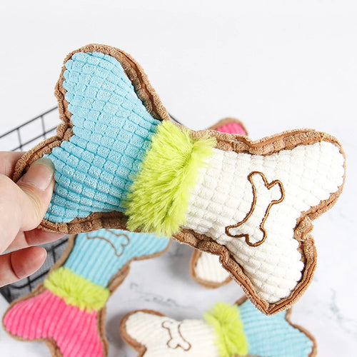 1 pezzo di peluche per cani e gatti resistente al morso che stride con il suono degli animali domestici