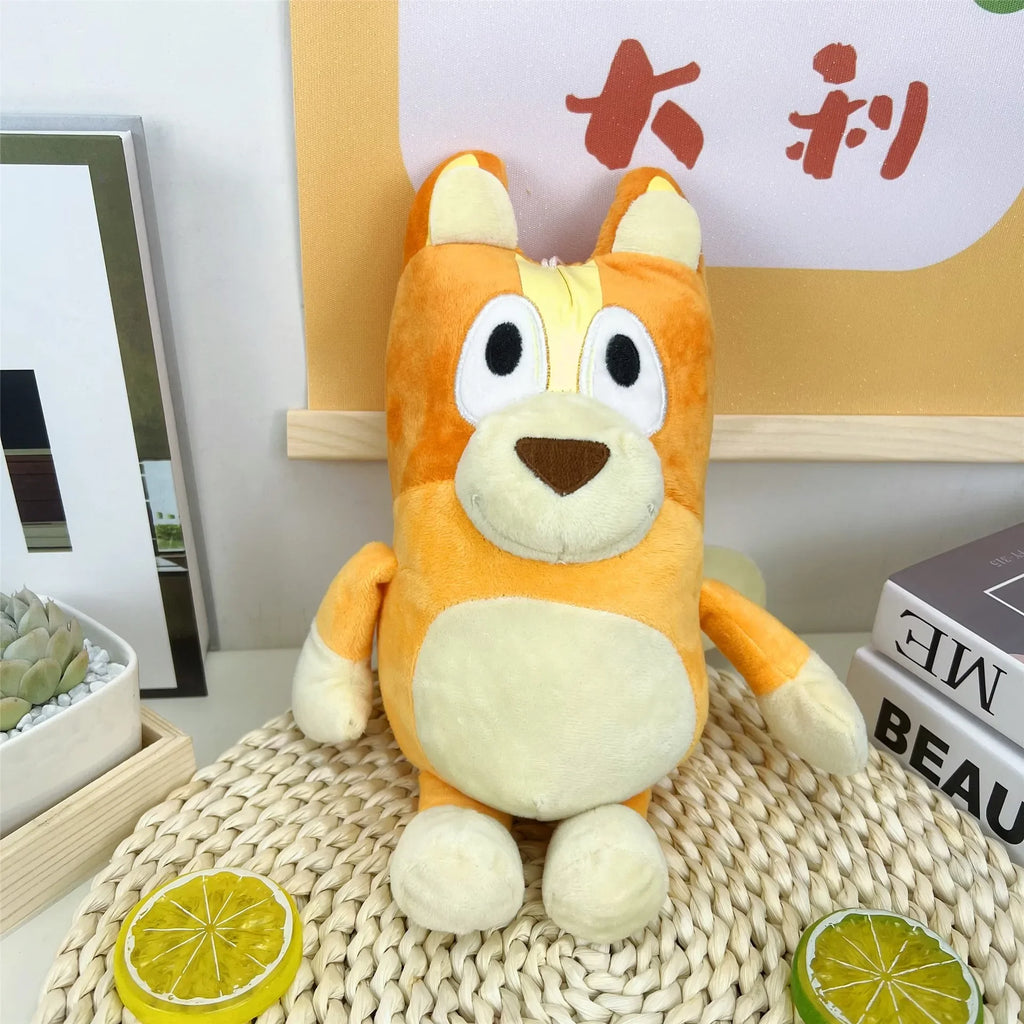 Peluche della famiglia Bluey &amp; Bingo da 17/28 cm - Animali di peluche a forma di cane dei cartoni animati,