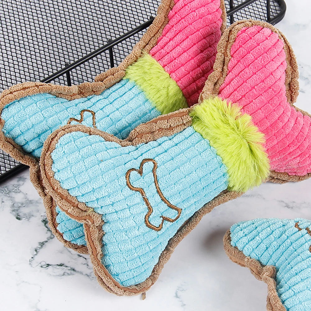 1 pezzo di peluche per cani e gatti resistente al morso che stride con il suono degli animali domestici