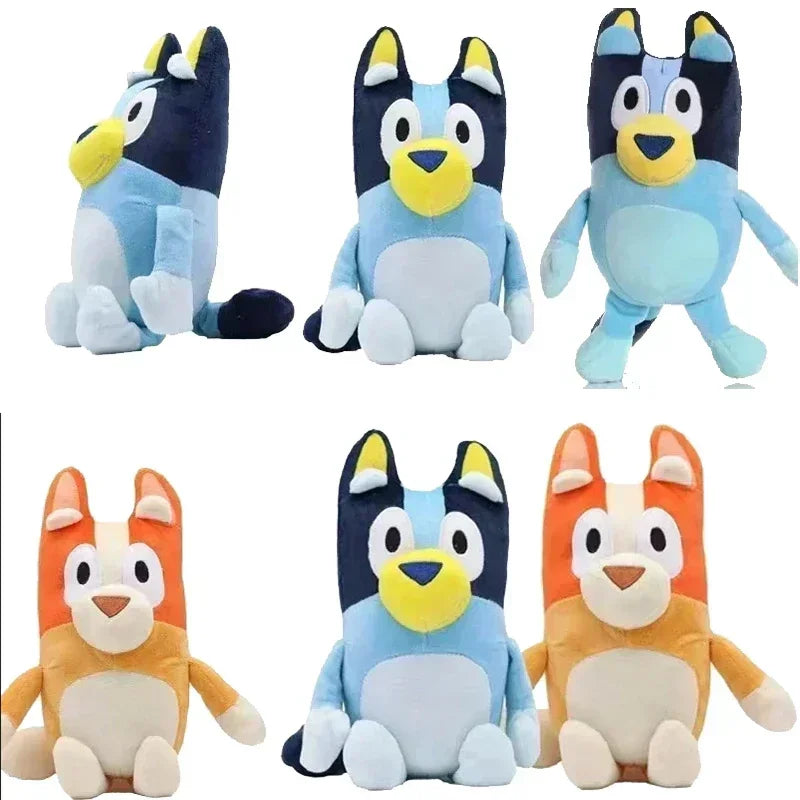 Peluche della famiglia Bluey &amp; Bingo da 17/28 cm - Animali di peluche a forma di cane dei cartoni animati,