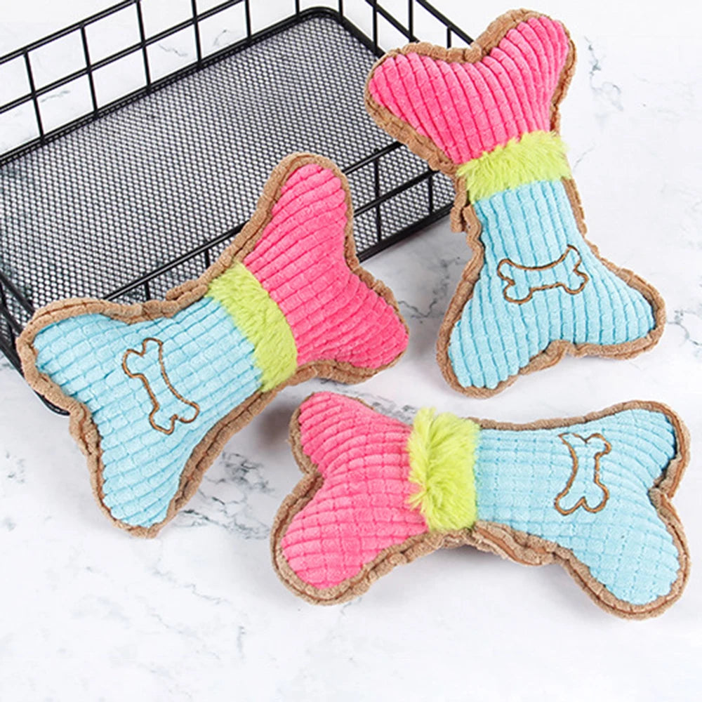 1 pezzo di peluche per cani e gatti resistente al morso che stride con il suono degli animali domestici