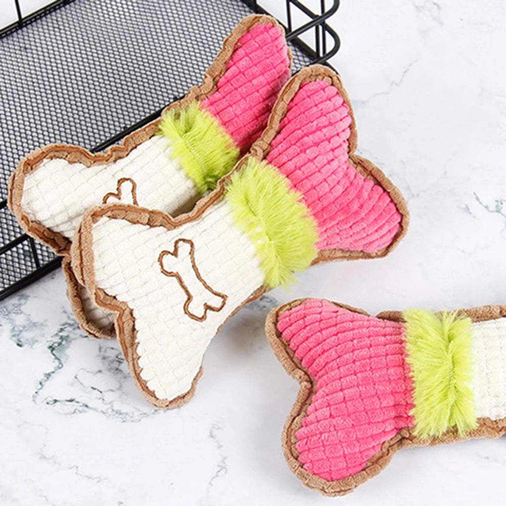 1 pezzo di peluche per cani e gatti resistente al morso che stride con il suono degli animali domestici