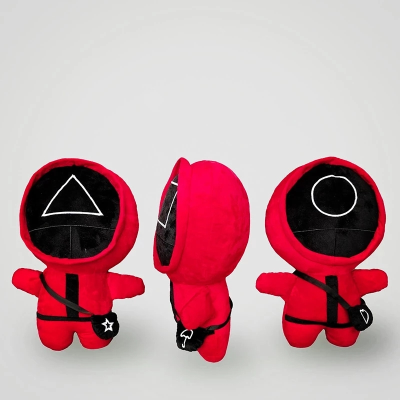 Peluche ripieni del gioco coreano del calamaro