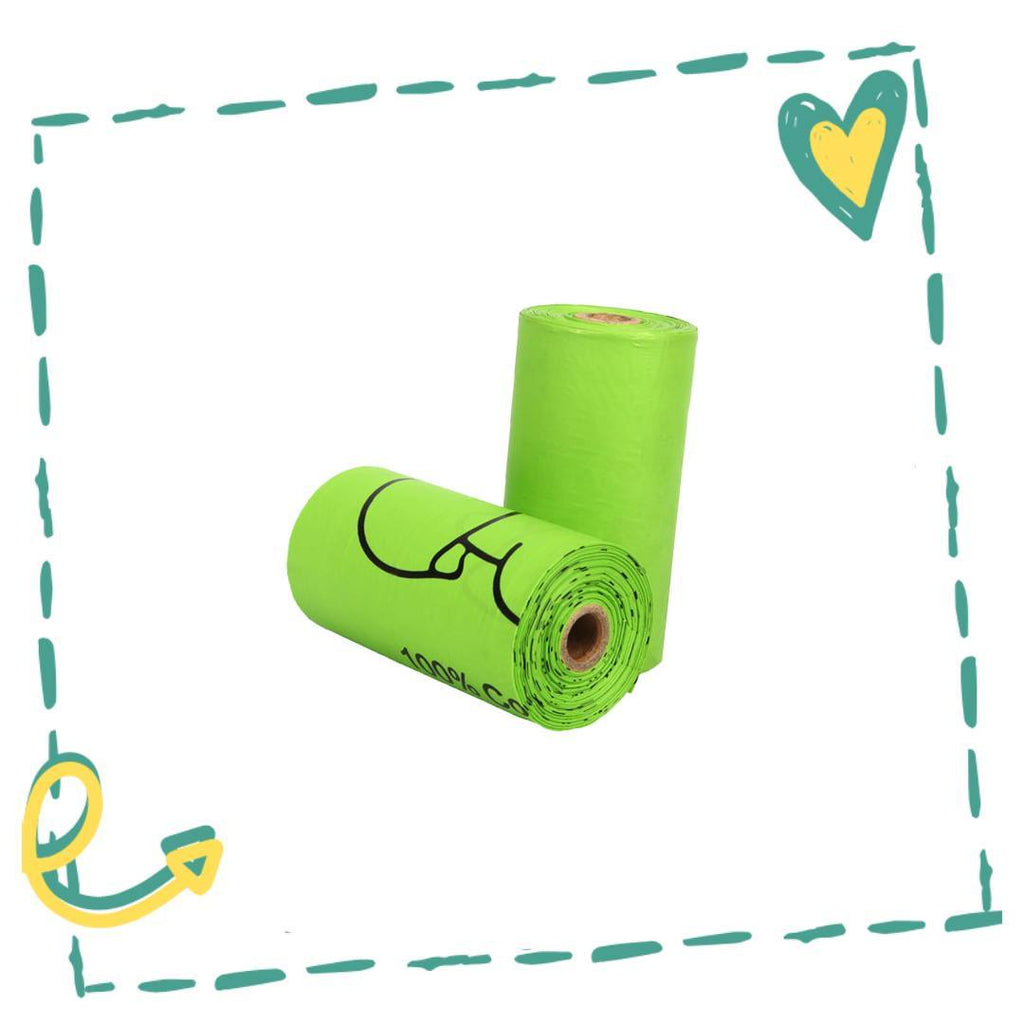 Sacchetti per escrementi di cane - Compostabili, 120 pezzi